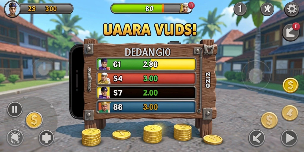 Momen seru dalam kompetisi multiplayer dengan teman.